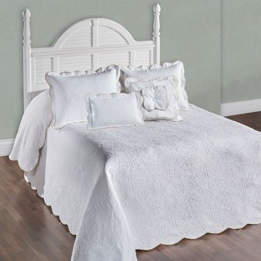 Coral Matelasse Grande Bedspread Set WhiteImage
