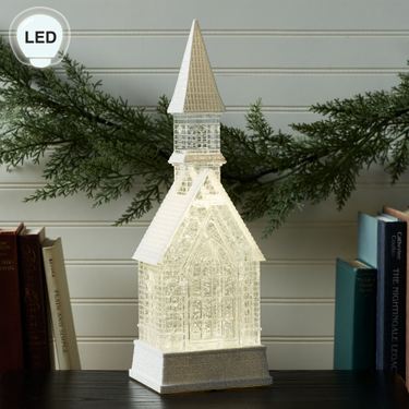 LED Swirling Glitter Church WhiteImage