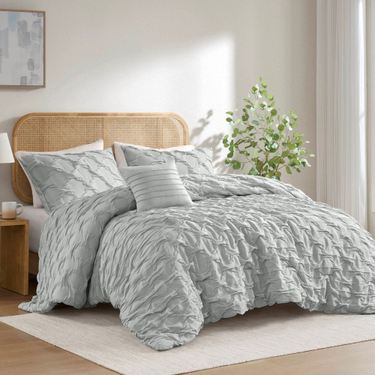 Bailey Comforter Bed Set GrayImage