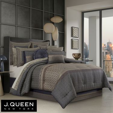 Alaro II Comforter Set Slate BlueImage