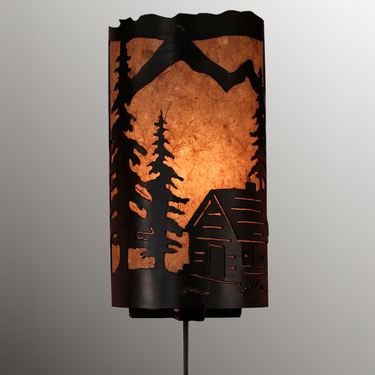 Wilderness Cabin Wall Sconce Dark BrownImage