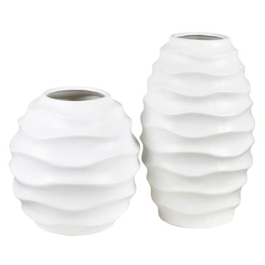 Kittredge Table Vases White Set of TwoImage