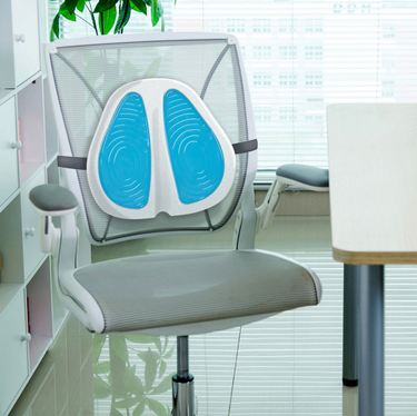 KoolGel Lumbar Cushion White/BlueImage