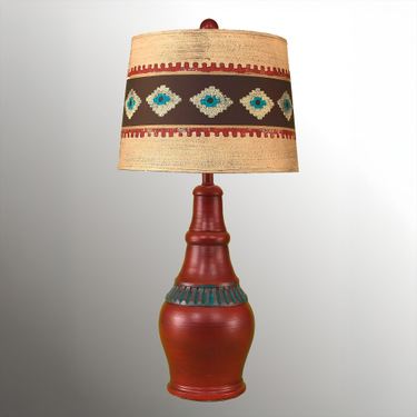 Rio Southwestern Table Lamp Dark RedImage