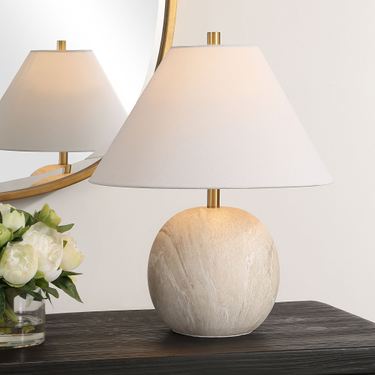Ridley Accent Table Lamp TanImage