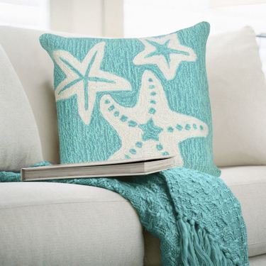 Coastal Starfish Decorative Pillow 18 SquareImage