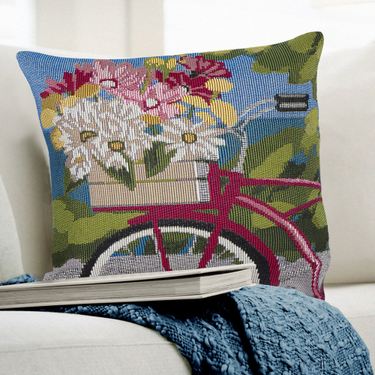 Summer Ride Decorative Pillow Multi Bright 18 SquareImage