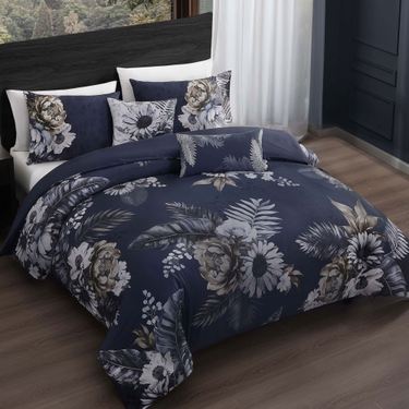 Forget Me Not Comforter Bed Set BlueImage