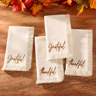Grateful Gatherings Napkins Set of FourImage