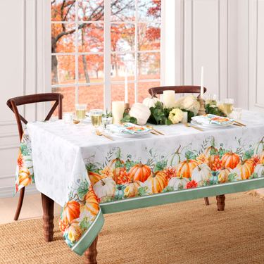 Fall Flourish Rectangle Tablecloth Multi WarmImage