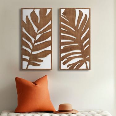 Harper Wall Art Decor Brown Set of TwoImage