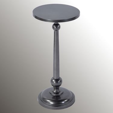 Sterling Pedestal Table NickelImage