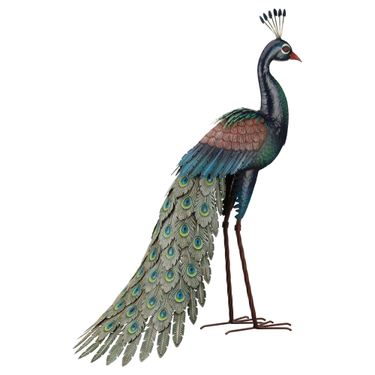 Standing Peacock Sculpture Multi CoolImage
