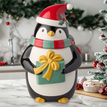 Penguin Cookie Jar Black/WhiteImage
