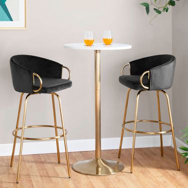 Claire Glam Bar Stools Set of TwoImage