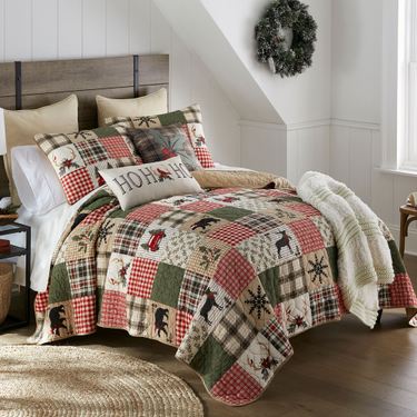 Holly Forest Mini Quilt Set Multi WarmImage