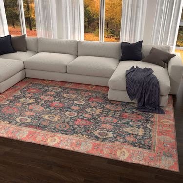 Washable Luna Rectangle Rug Multi JewelImage