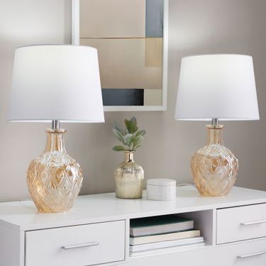 Nalini Table Lamp Pair ApricotImage