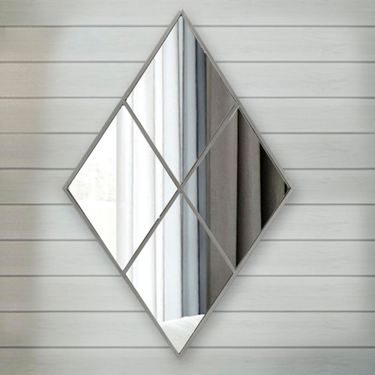 Diamond Wall Mirror Antique SilverImage