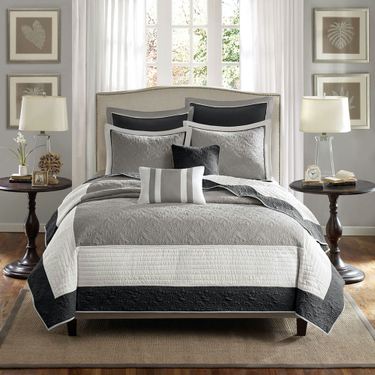 Attingham Quilt Bed Set GrayImage