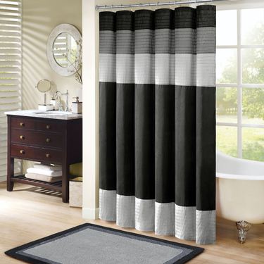 Amherst Shower Curtain Black 72 x 72Image