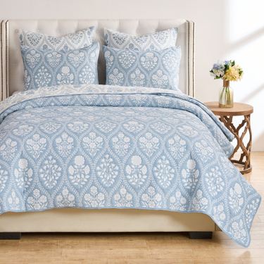 Serena Mini Coverlet Set Sky BlueImage