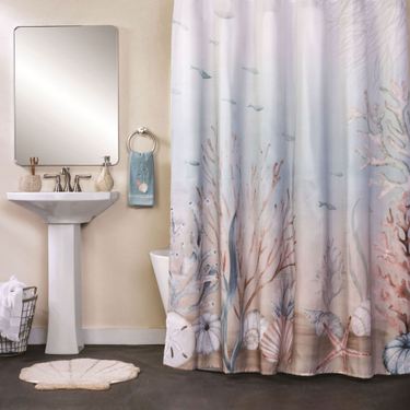 Curacao Shower Curtain Multi Pastel 70 x 72Image
