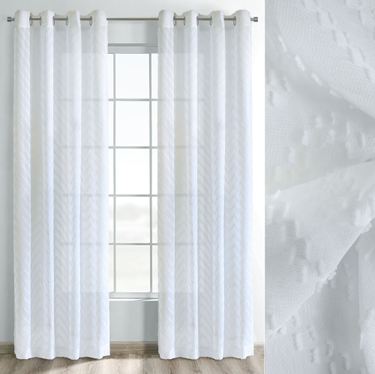 Anvers Sheer Grommet Curtain Panel WhiteImage