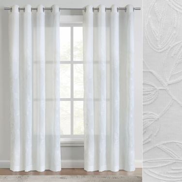 Mercher Grommet Curtain Panel WhiteImage