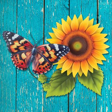 Butterfly Summer Wall Art Multi EarthImage