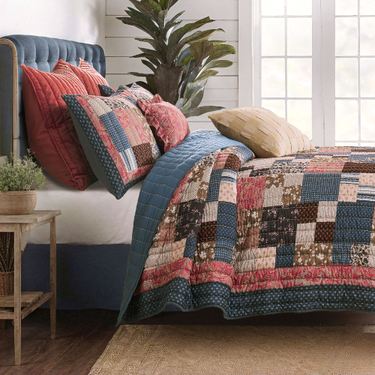 Shiloh Squares Mini Quilt Set Multi WarmImage