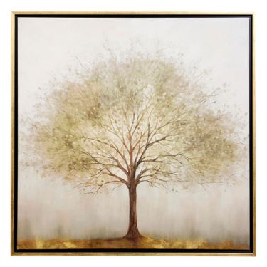 Natures Serenity Framed Canvas Wall Art GreenImage