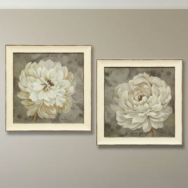 Blooming in Neutral II Framed Wall Art CreamImage