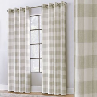 Leverett Grommet Curtain Panel Light Taupe 52 x 84Image
