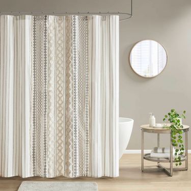 Imani Shower Curtain Light Almond 72 x 72Image