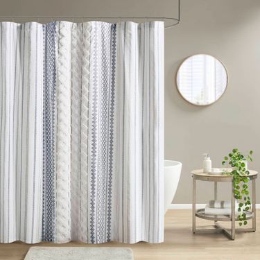 Imani Shower Curtain Navy 72 x 72Image