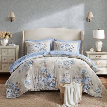 Heather Cottagecore Comforter Bed Set BeigeImage