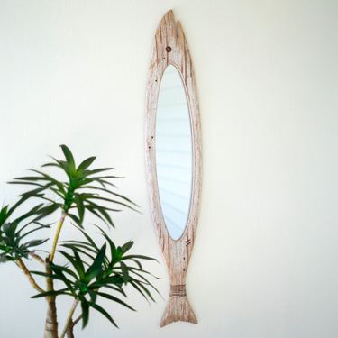 Fishy Reflections Wall Mirror WhitewashImage