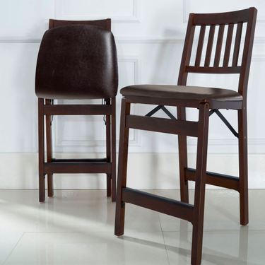 Monroe Folding Counter Stool Pair EspressoImage