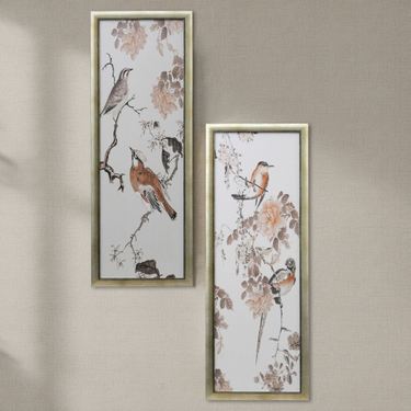 Birds in Blossoms I Framed Wall Art IvoryImage