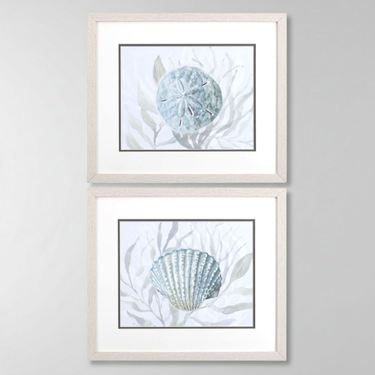 Ocean Beauty Framed Wall Art Multi Cool Set of TwoImage