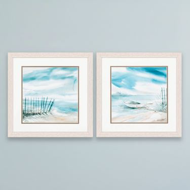 Subtle Mist Framed Wall Art Multi Cool Set of TwoImage