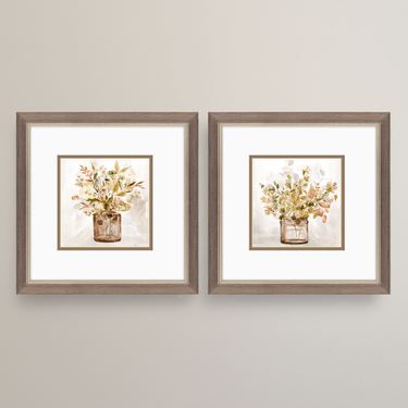 Earthy Garden Framed Wall Art Multi Earth Set of TwoImage