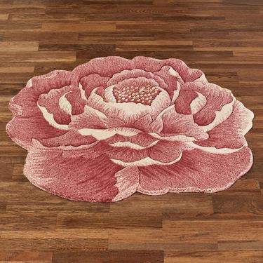 Isabella Round Rug ClaretImage