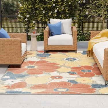 Juliet Rectangle Rug Multi Pastel 53 x 75Image