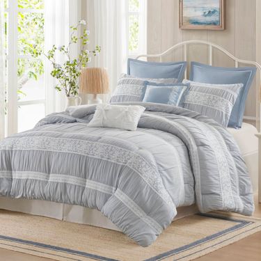 Perryn Comforter Bed Set BlueImage