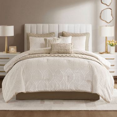 Nocturne Comforter Bed Set ChampagneImage