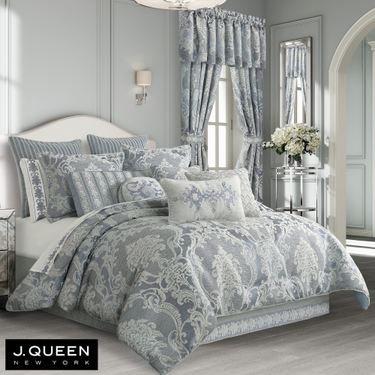 Queensbury Comforter Set Steel BlueImage