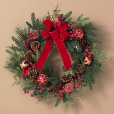 Christmas Tidings Wreath GreenImage