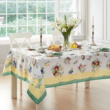 Villeroy & Boch French Garden Fleurance Rectangle Tablecloth WhiteImage